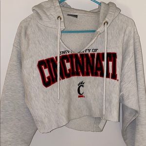 University of Cincinnati cropped hoodie